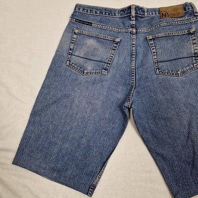 Nautica Mens Blue Bermuda Shorts W36 Cotton Preloved