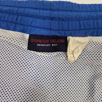 Ocean Club Blue Men's Swim Shorts Drawstring Preloved
