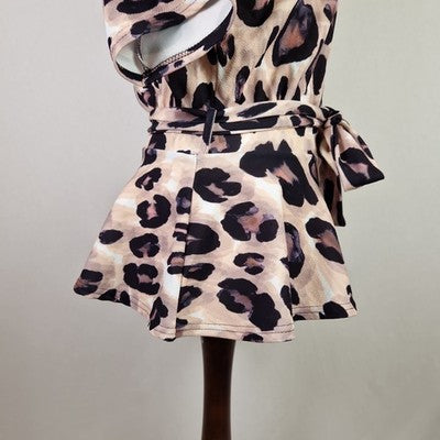 Quiz Womens Leopard Print Top UK 12
