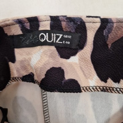 Quiz Womens Leopard Print Top UK 12