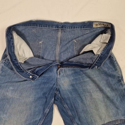Carhartt Mens Blue Denim Jean Shorts W38 Cotton Preloved