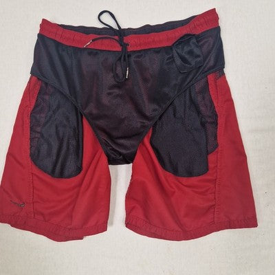 Nike Mens Red Swim Shorts Size L Microfibre Preloved