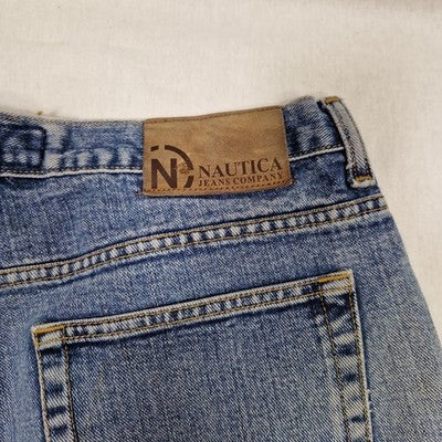 Nautica Mens Blue Bermuda Shorts W36 Cotton Preloved