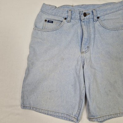 Lee Mens Blue Denim Jean Shorts W32 Cotton Preloved