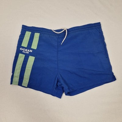 Ocean Club Blue Men's Swim Shorts Drawstring Preloved