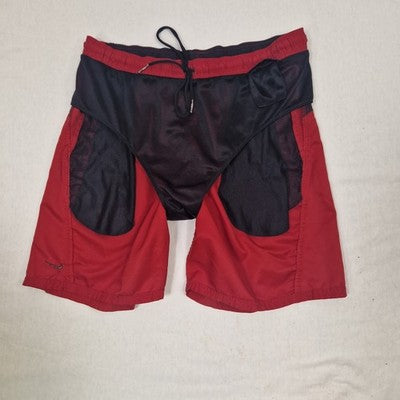 Nike Mens Red Swim Shorts Size L Microfibre Preloved