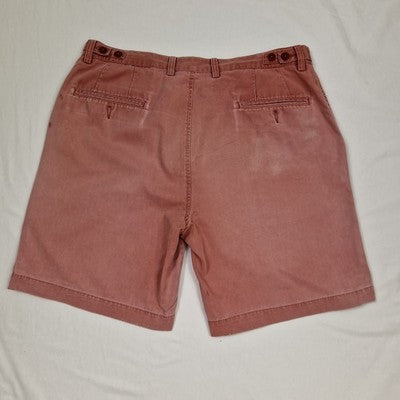 Gurteen Pink Chino Shorts Men's W38 Cotton Mid Rise Preloved