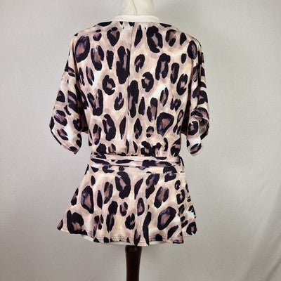 Quiz Womens Leopard Print Top UK 12