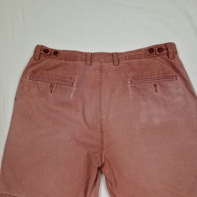 Gurteen Pink Chino Shorts Men's W38 Cotton Mid Rise Preloved