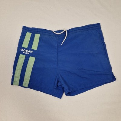 Ocean Club Blue Men's Swim Shorts Drawstring Preloved