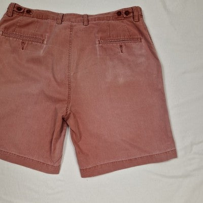 Gurteen Pink Chino Shorts Men's W38 Cotton Mid Rise Preloved
