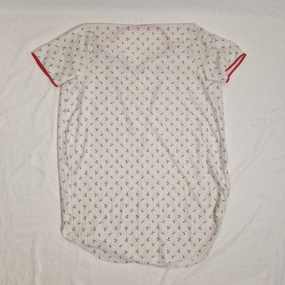 Womens Camisole Top White Floral Lace UK 16-18 Bust 38-40 Polyester