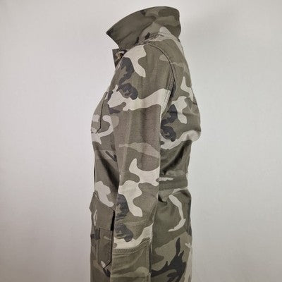Marks and Spencer Limited Edition Womens Green Military Jacket UK 6 Cotton Twill