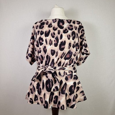 Quiz Womens Leopard Print Top UK 12
