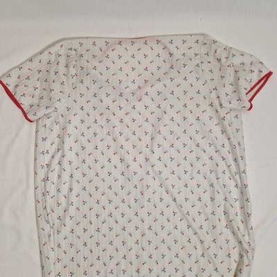 Womens Camisole Top White Floral Lace UK 16-18 Bust 38-40 Polyester