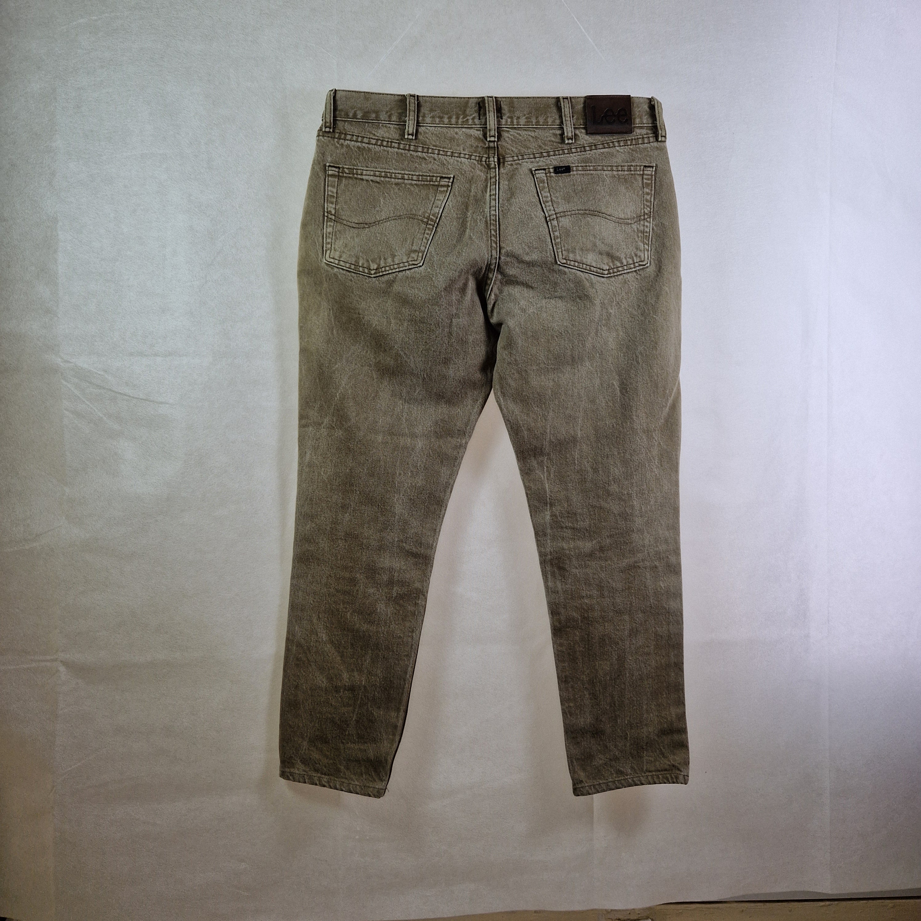 Lee Men's Jeans Regular Fit Straight Leg Brown UK W36 L29