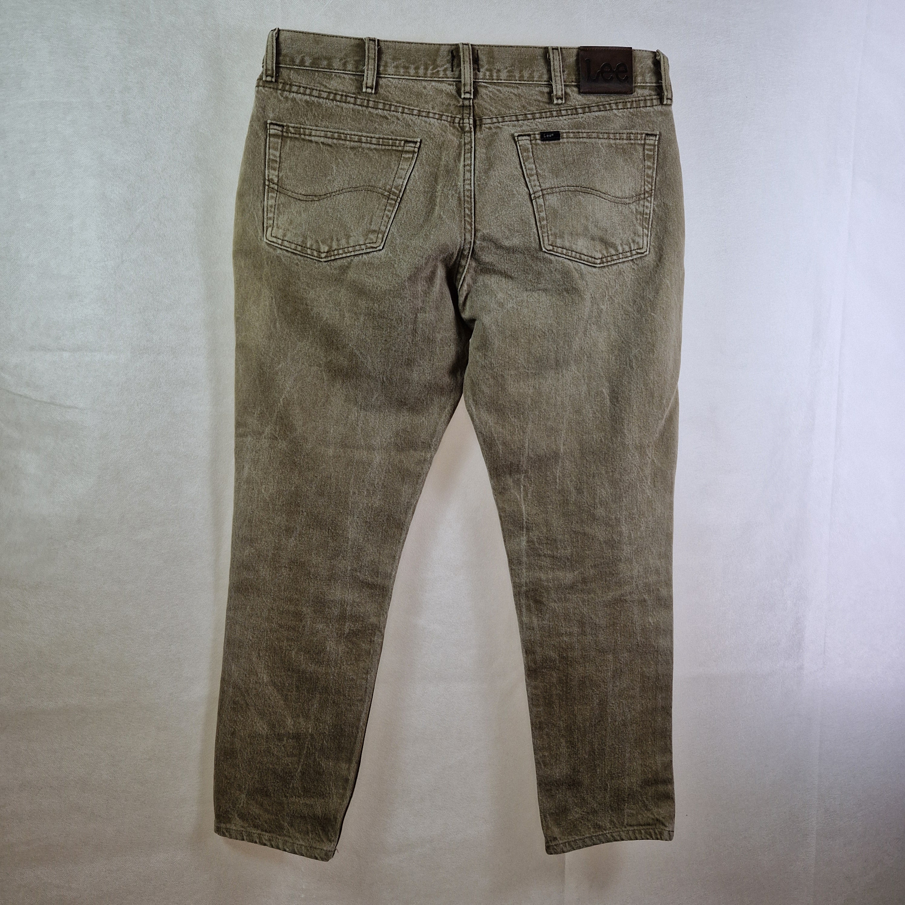 Lee Men's Jeans Regular Fit Straight Leg Brown UK W36 L29