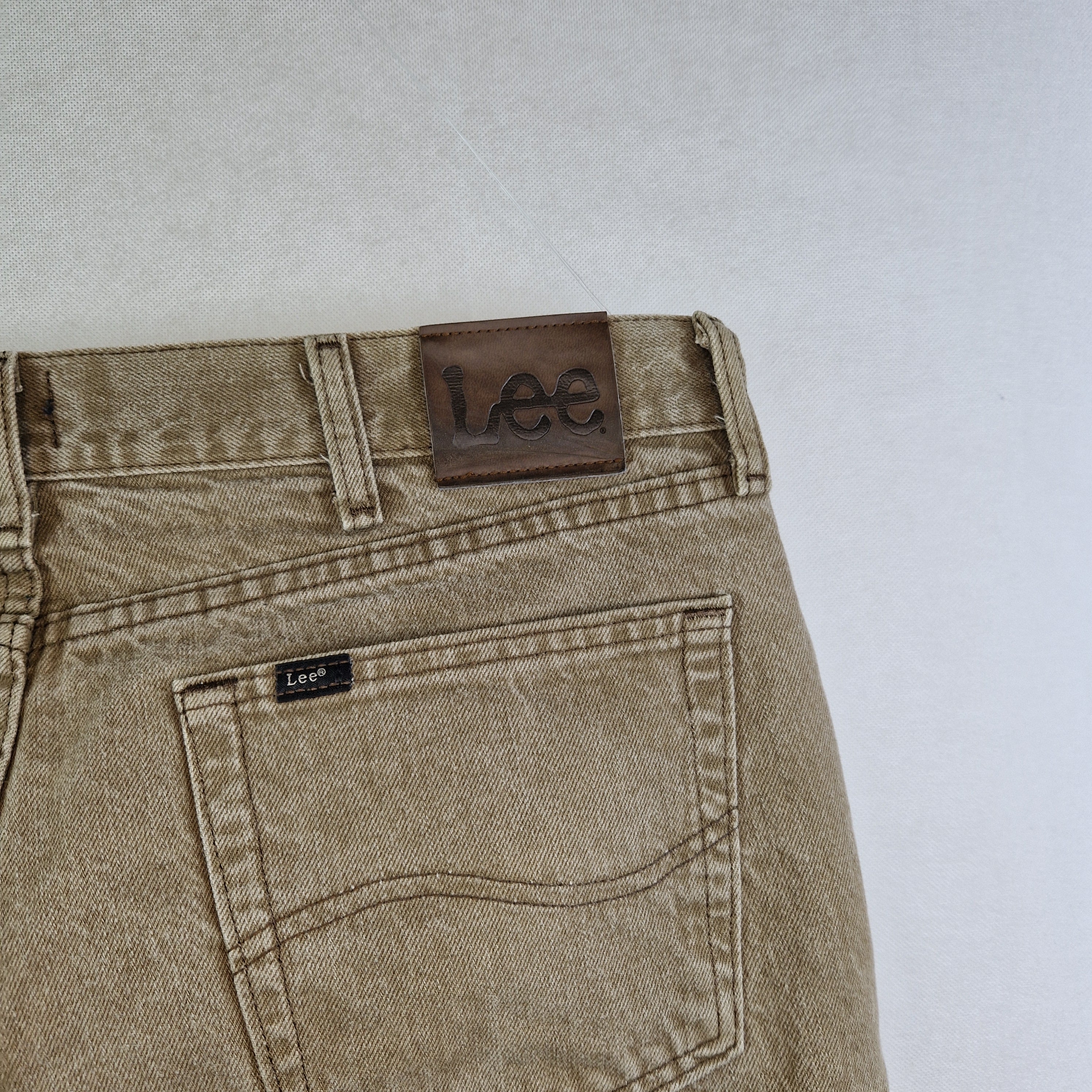Lee Men's Jeans Regular Fit Straight Leg Brown UK W36 L29