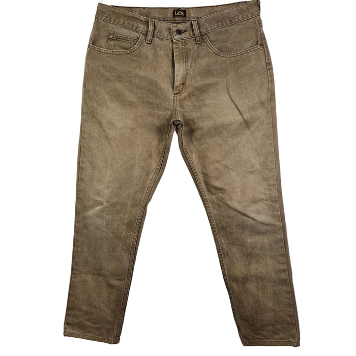 Lee Mens Brown Regular Fit Straight Leg Jeans UK W36 L29 — Preloved