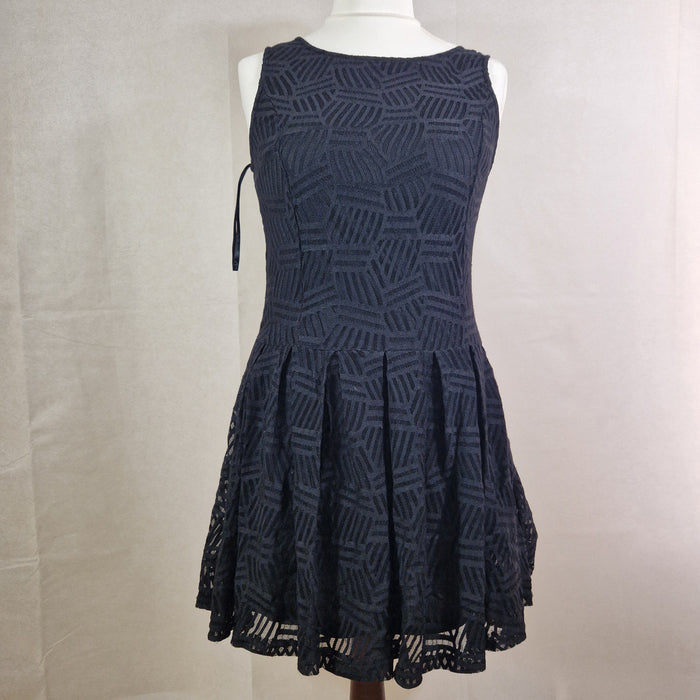 Papaya Womens Black Sleeveless Bodycon Dress UK L — Preloved