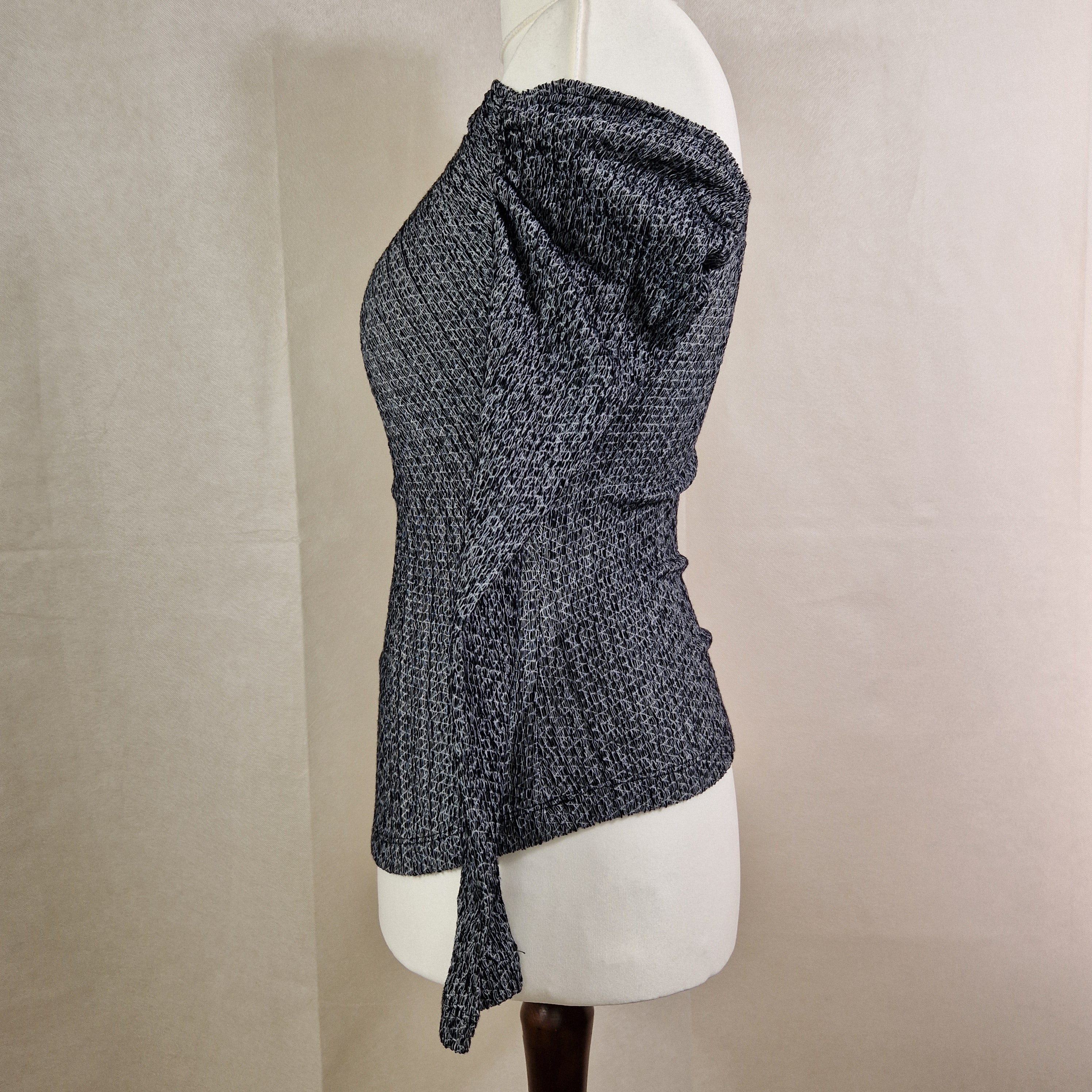 Zara Womens Grey Knit Stretch Pullover Top UK S Preloved