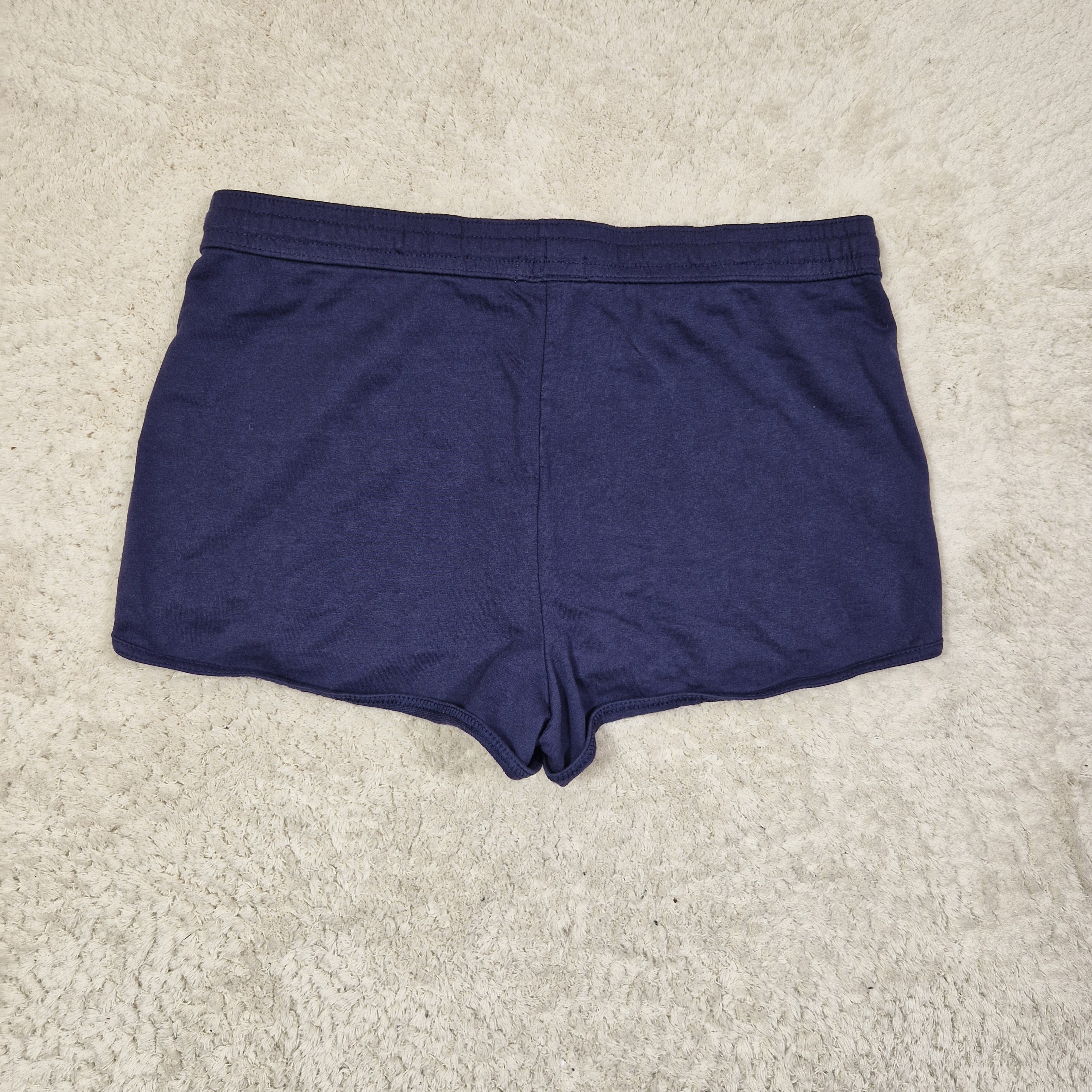 Papaya Womens Cobalt Blue Cotton Jersey  Shorts UK 16 Mid Rise