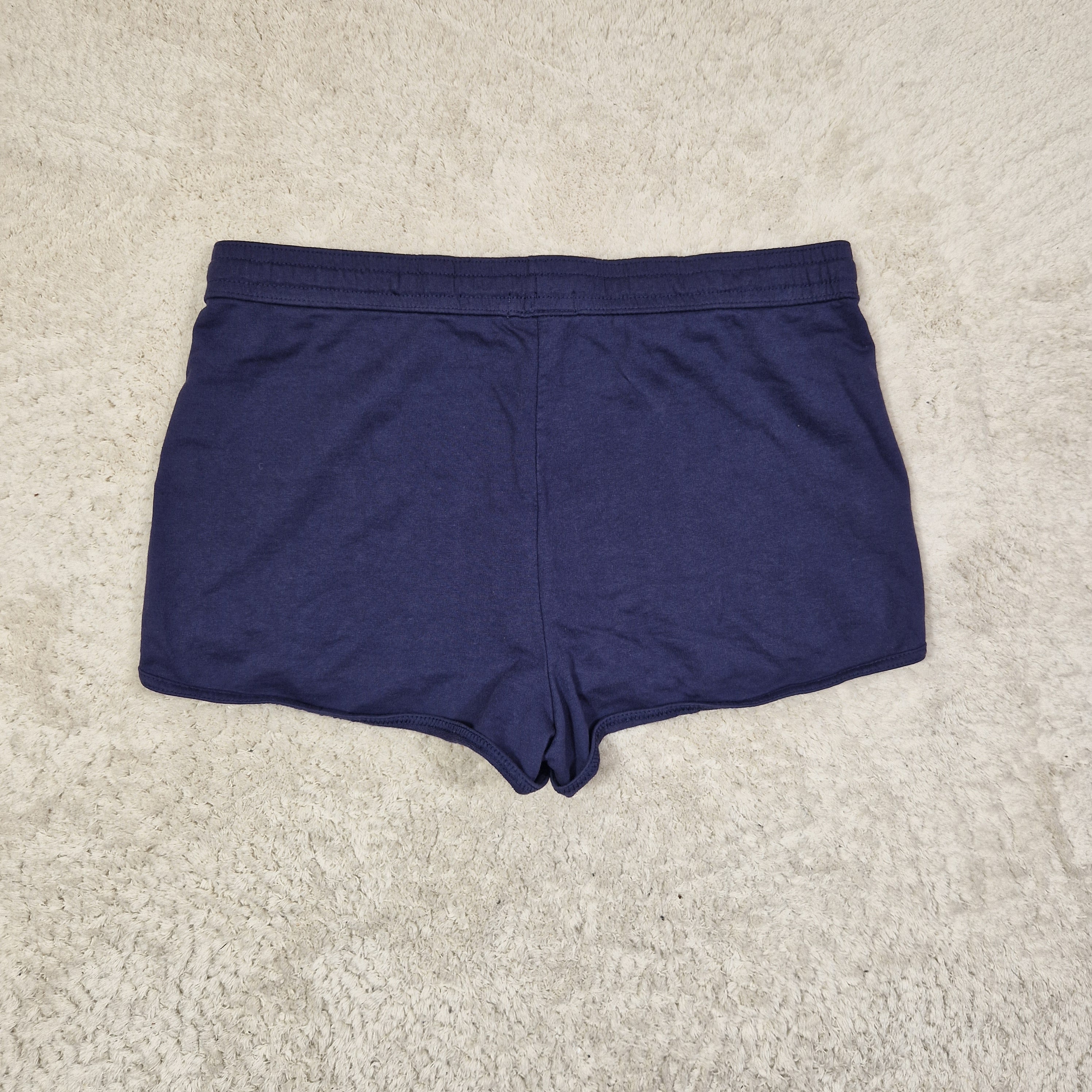 Papaya Womens Cobalt Blue Cotton Jersey  Shorts UK 16 Mid Rise