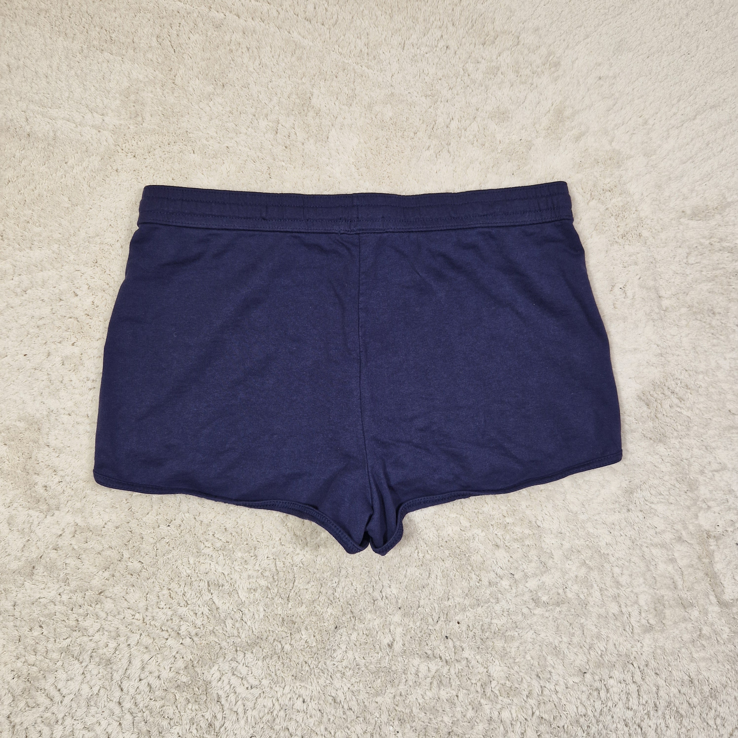 Papaya Womens Cobalt Blue Cotton Jersey  Shorts UK 16 Mid Rise