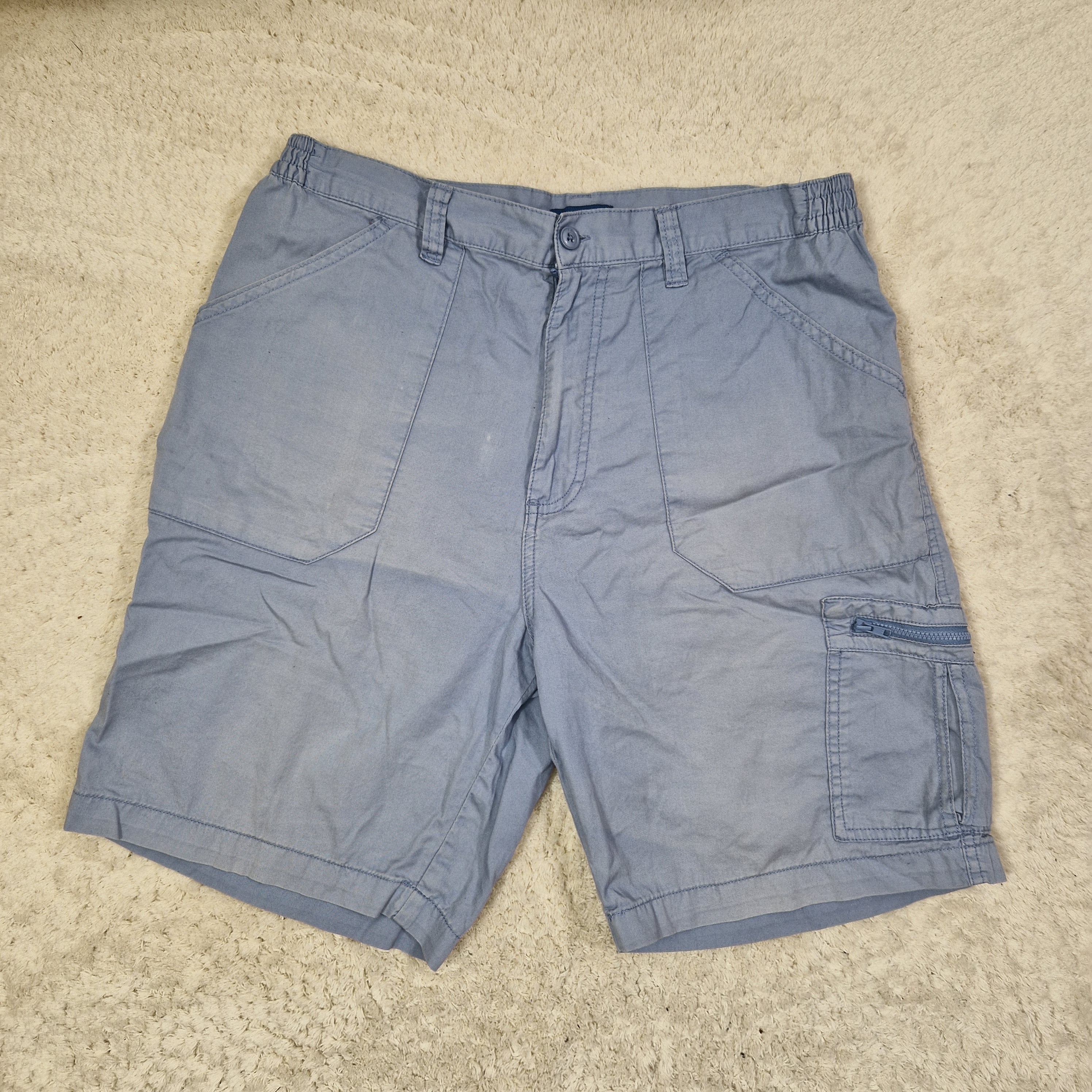 cotton traders mens blue shorts 100 percent cotton uk  34