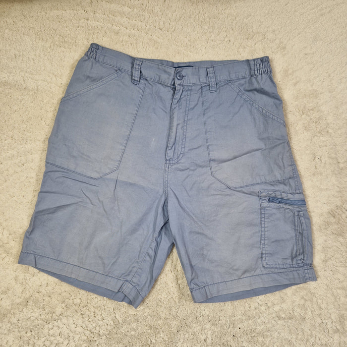 Cotton Traders Mens Blue Cotton Shorts UK 34 — Preloved