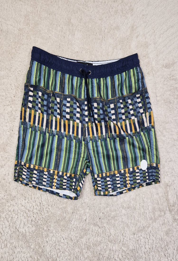Native Youth Swim Shorts Blue Waist 36 Length 4.5in Polyester UK 36