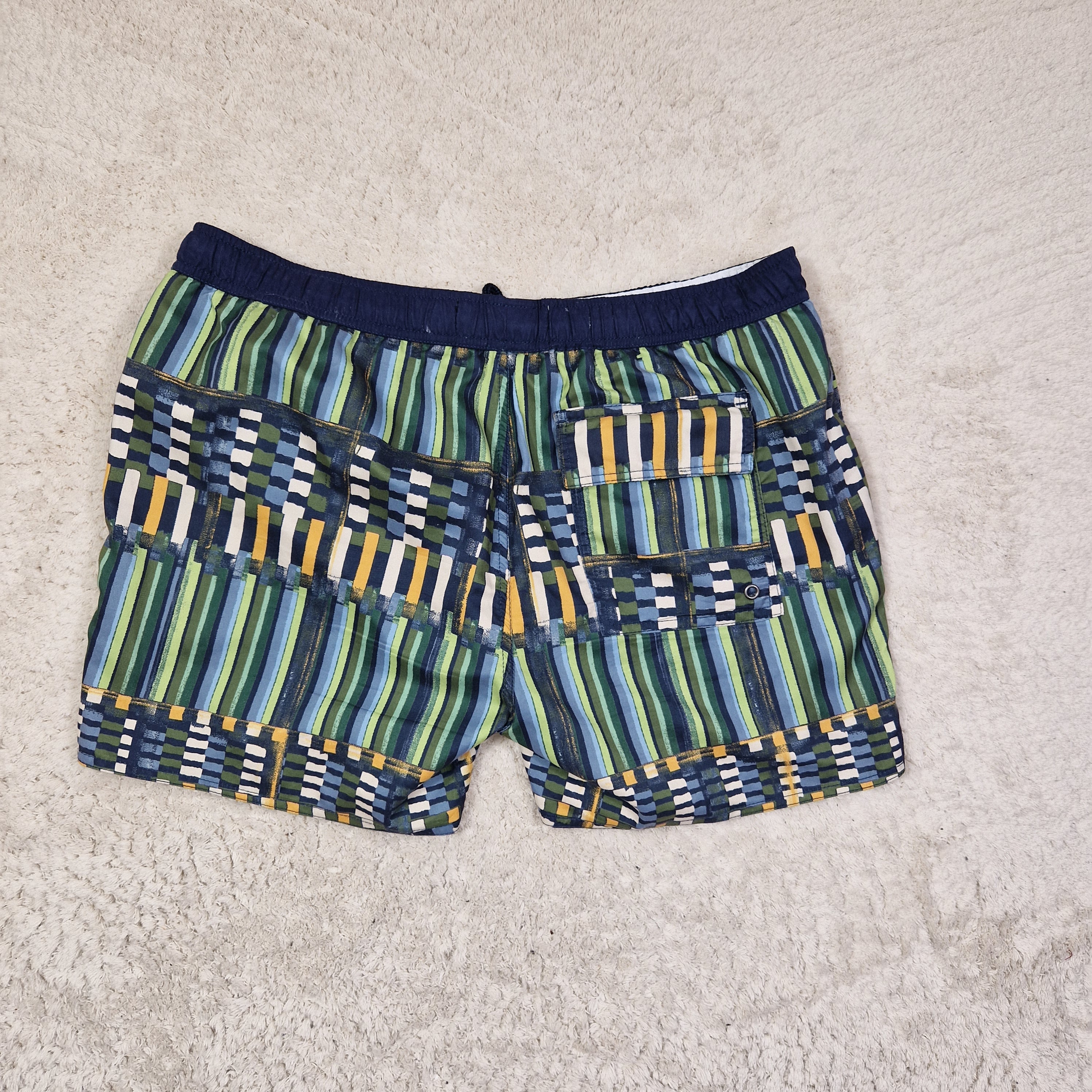 Native Youth Swim Shorts Blue Waist 36 Length 4.5in Polyester UK 36