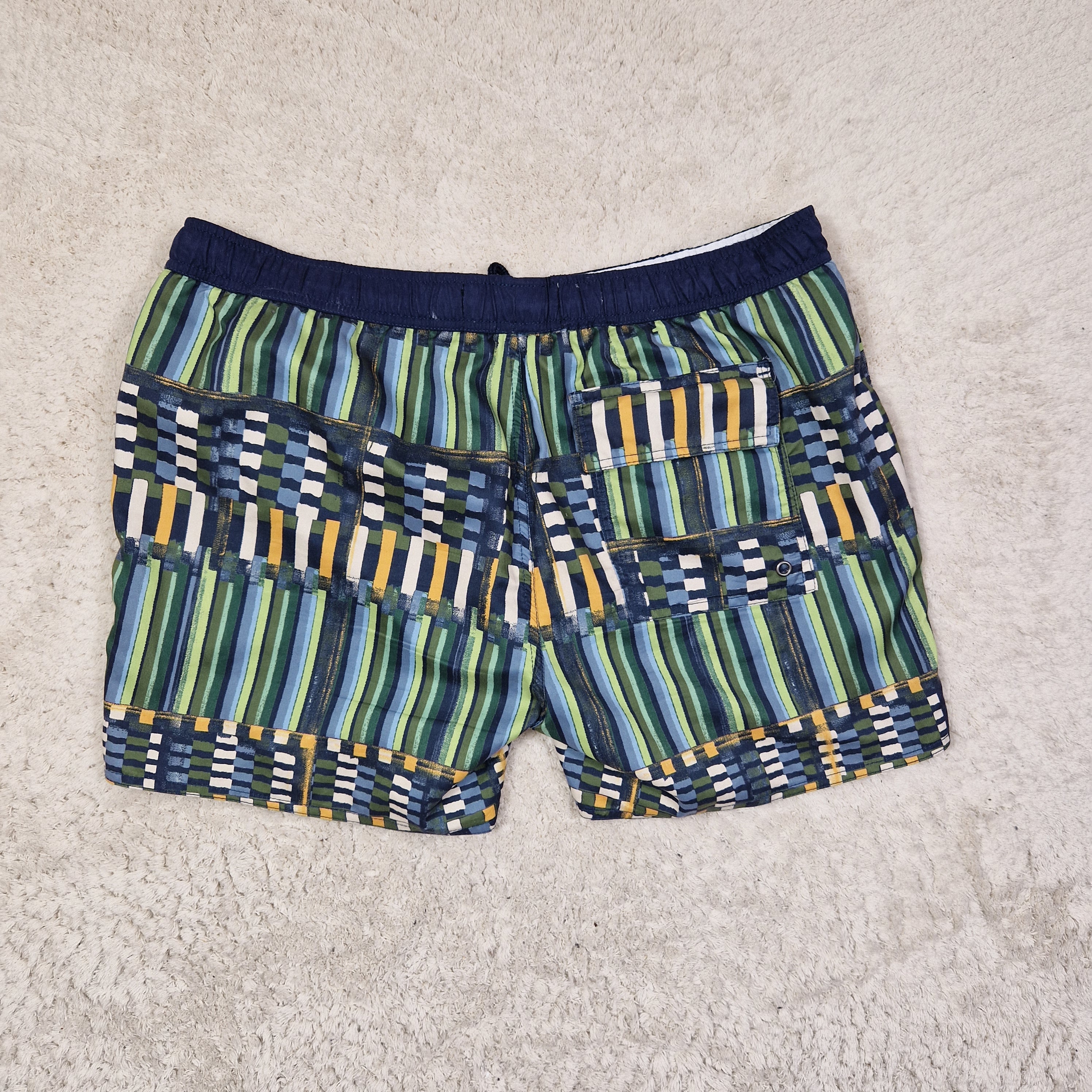 Native Youth Swim Shorts Blue Waist 36 Length 4.5in Polyester UK 36