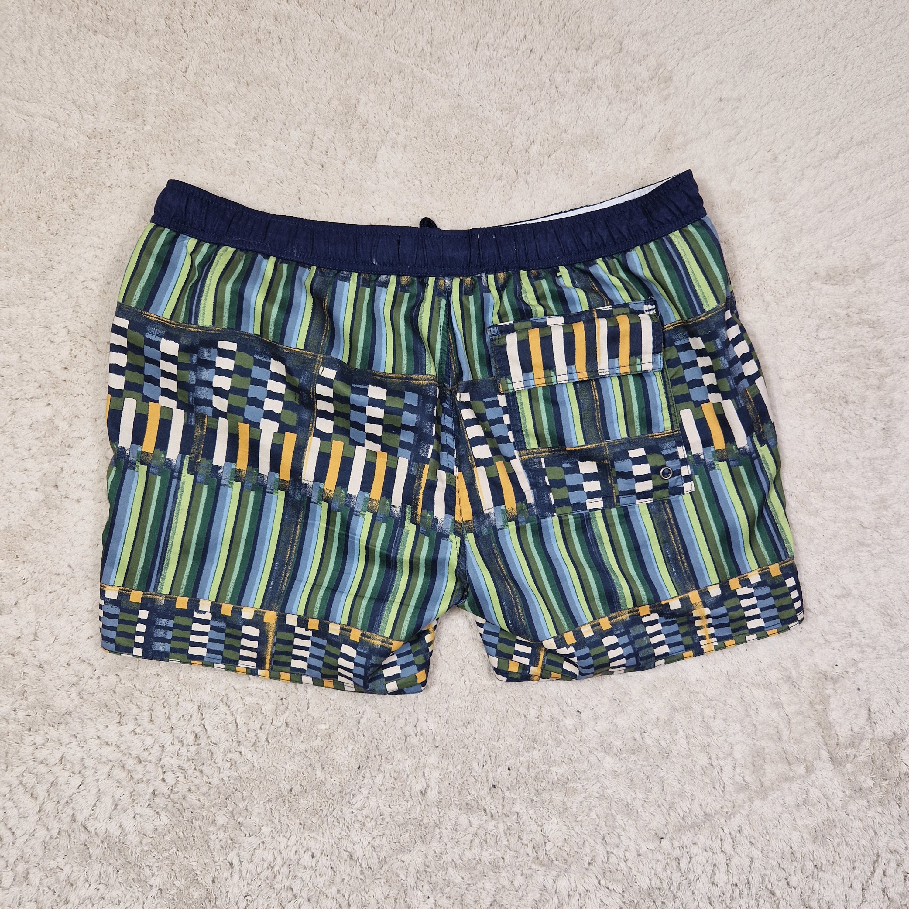 Native Youth Swim Shorts Blue Waist 36 Length 4.5in Polyester UK 36