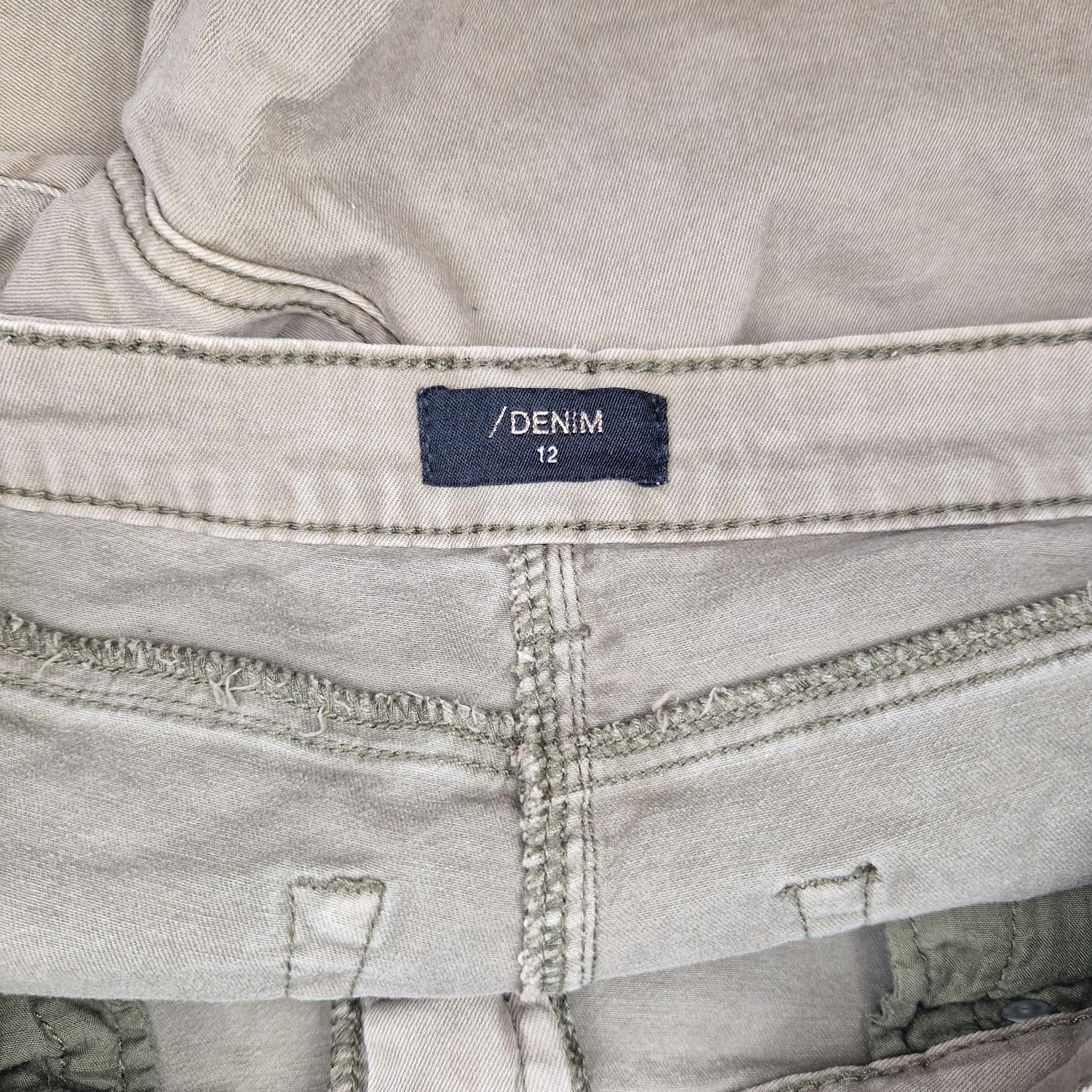 Unbranded Womens Brown Denim Shorts UK 12 W30 Cotton — Preloved