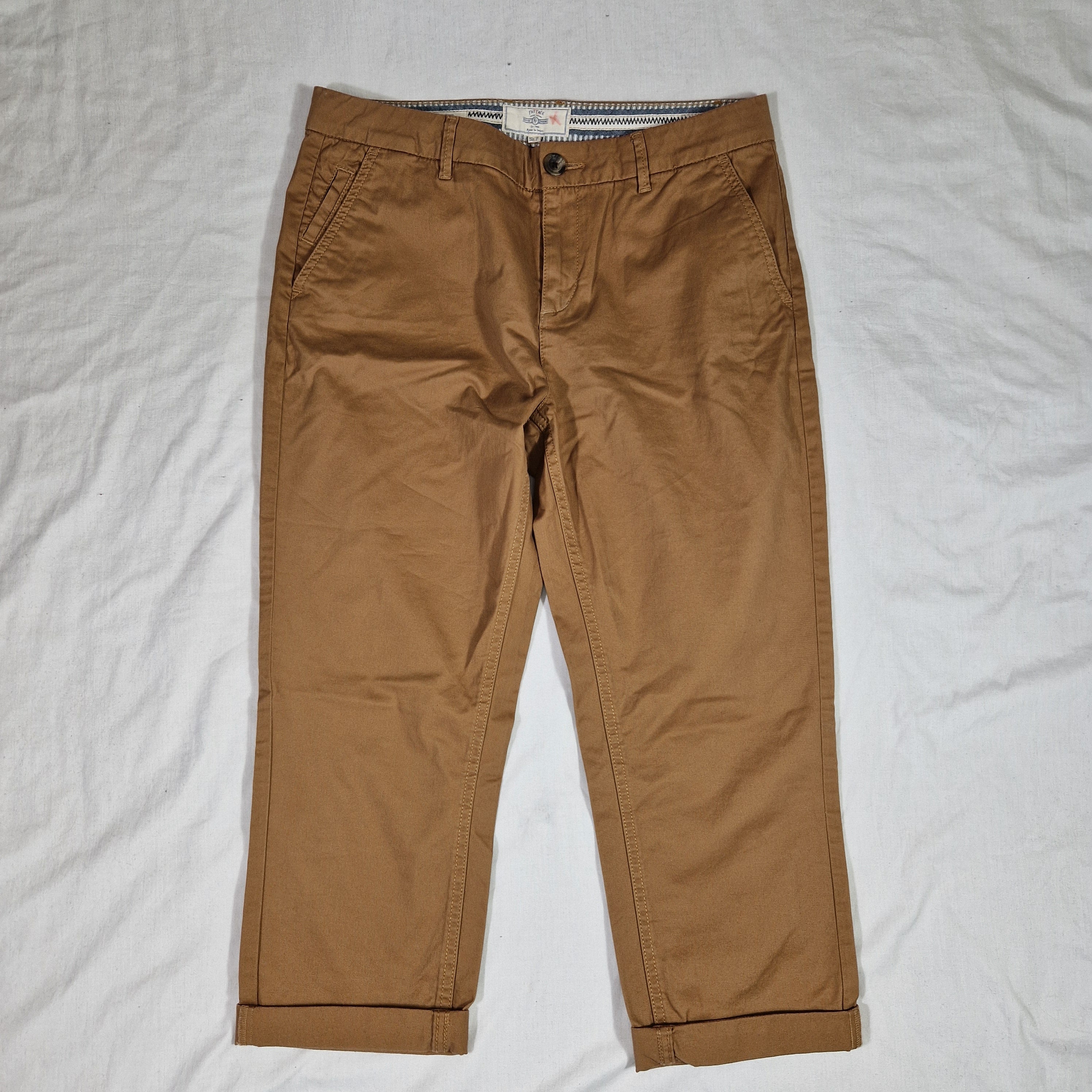 FatFace Womens Brown Cotton Chino Trousers UK 10 W30 L30 Preloved