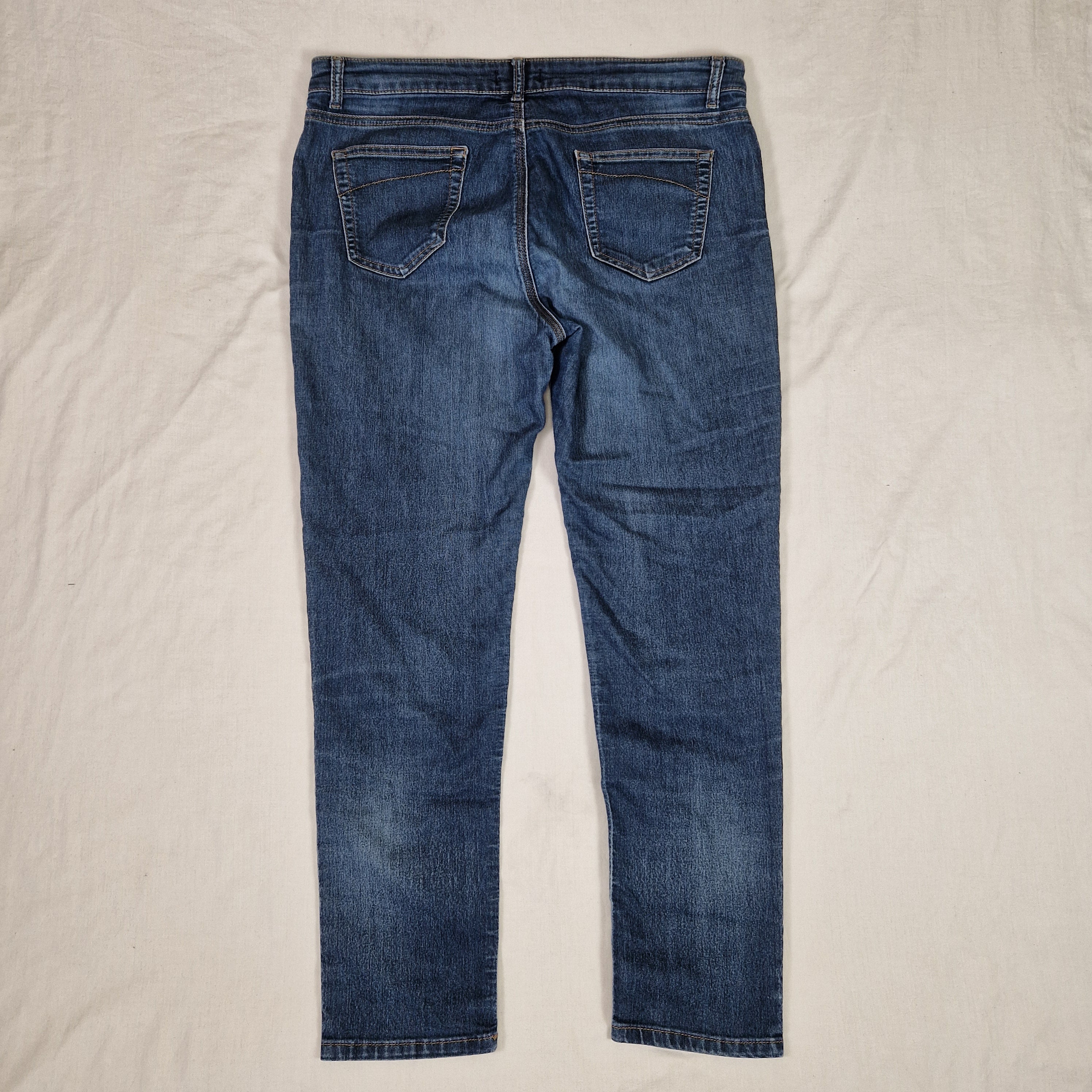 Wallis Womens Blue Straight Leg Jeans UK 14 W36 L26 Preloved