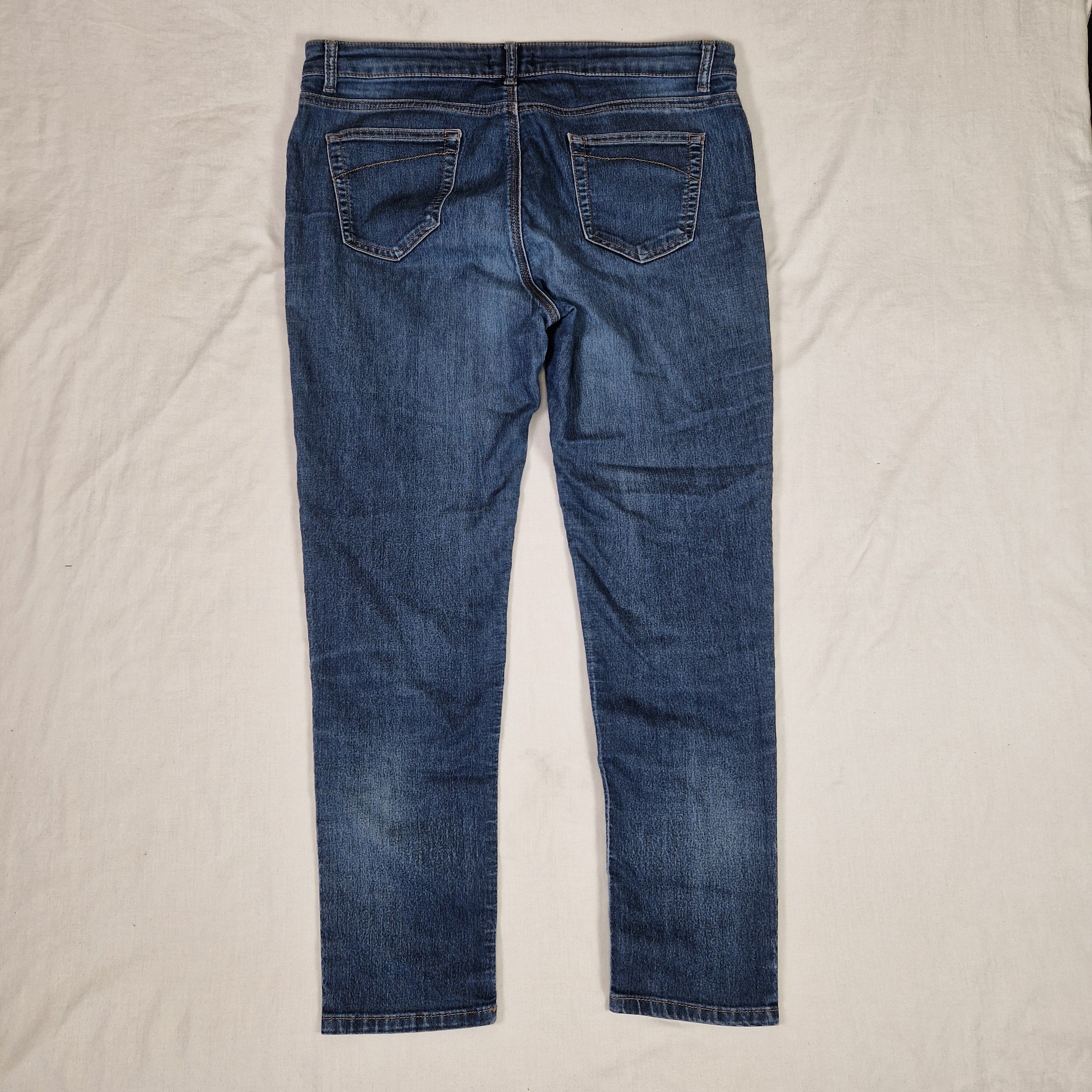 Wallis Womens Blue Straight Leg Jeans UK 14 W36 L26 Preloved