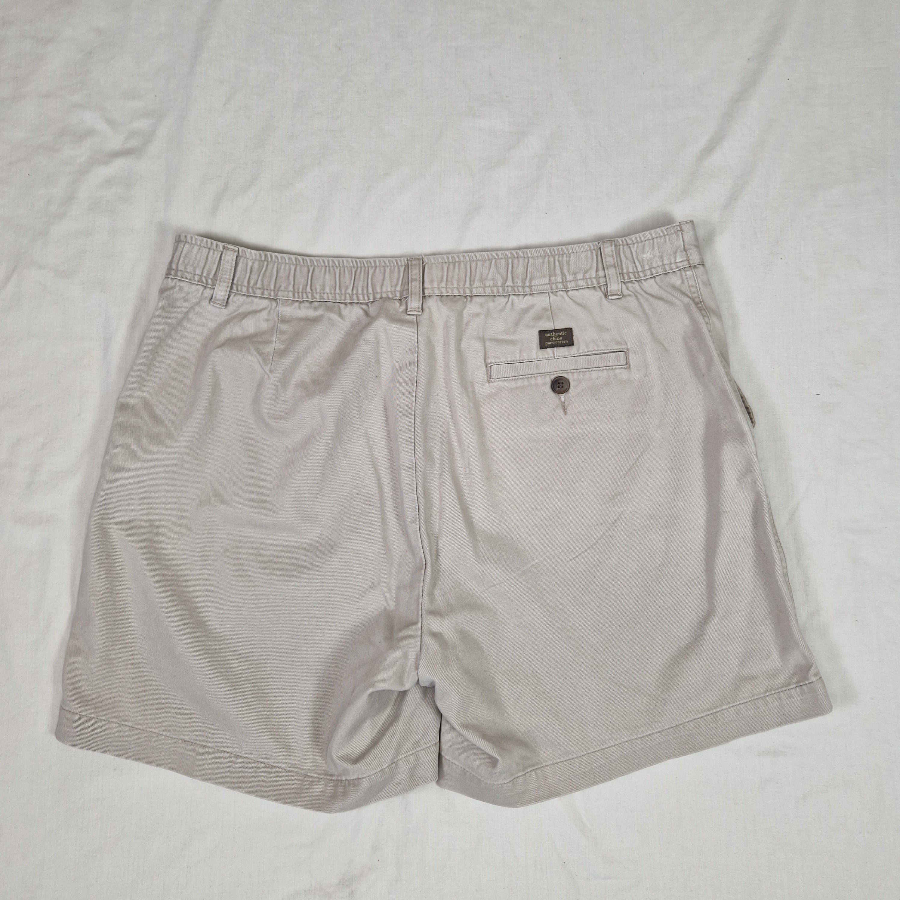 BHS Mens Beige Casual Shorts W36 100% Cotton Preloved