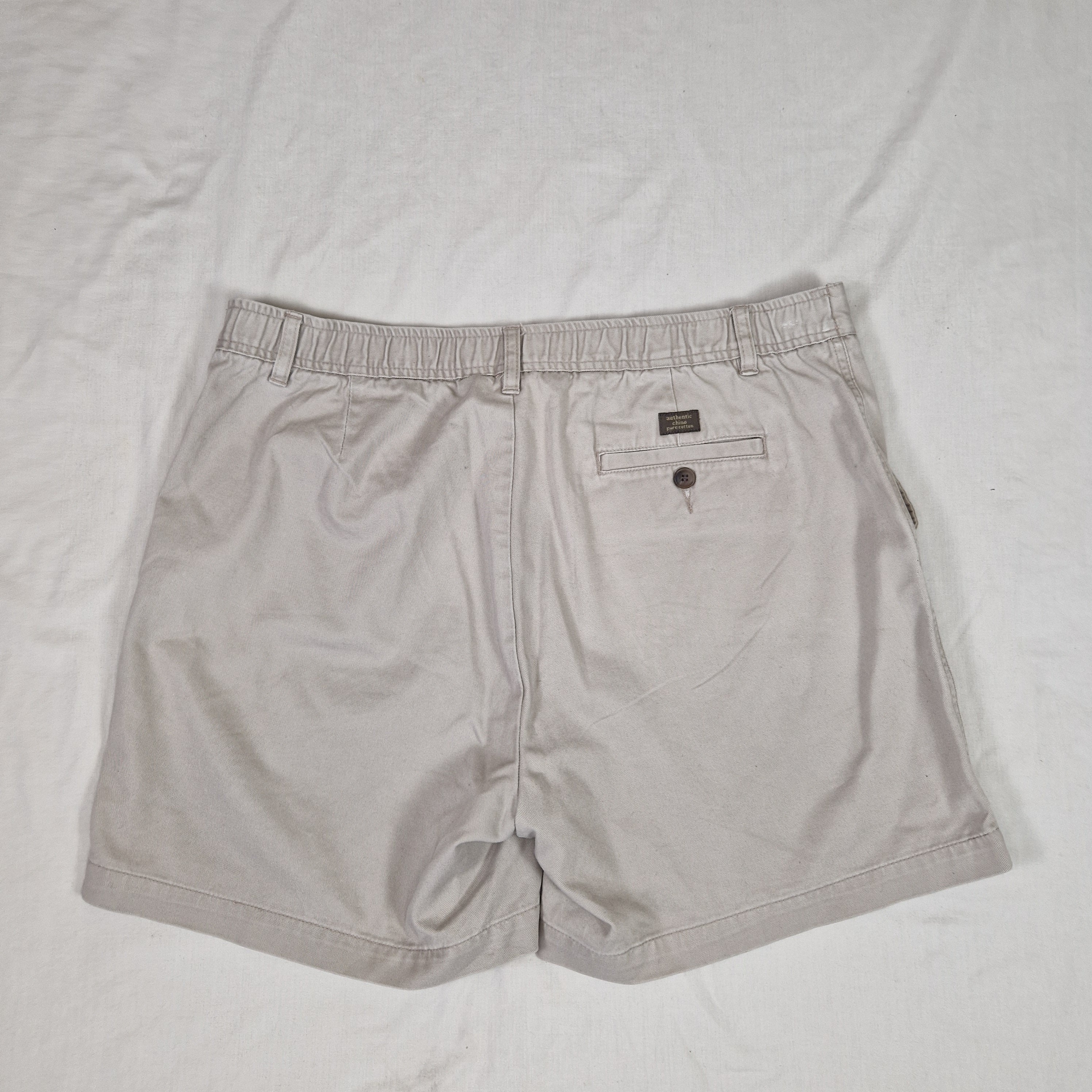 BHS Mens Beige Casual Shorts W36 100% Cotton Preloved