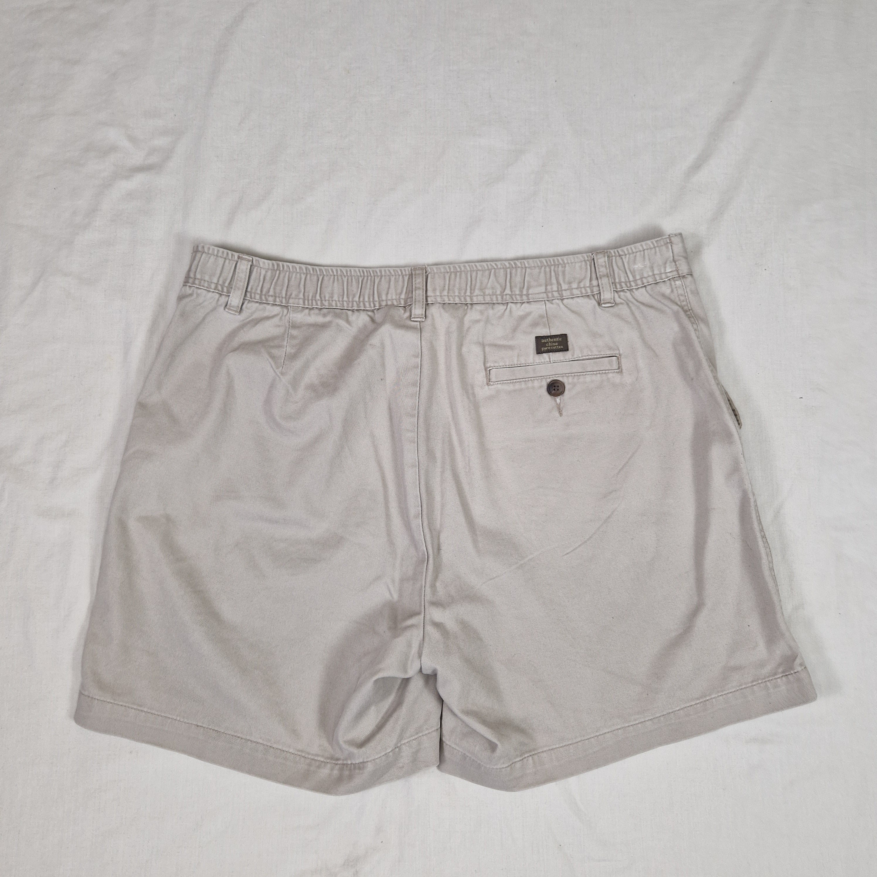 BHS Mens Beige Casual Shorts W36 100% Cotton Preloved