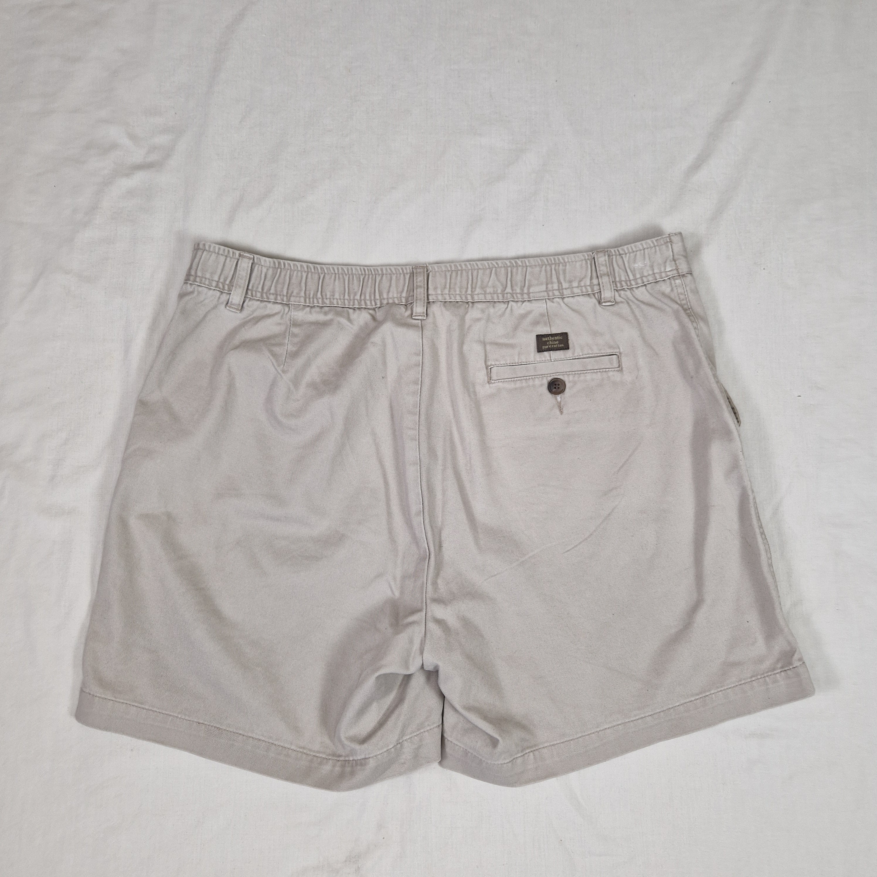 BHS Mens Beige Casual Shorts W36 100% Cotton Preloved