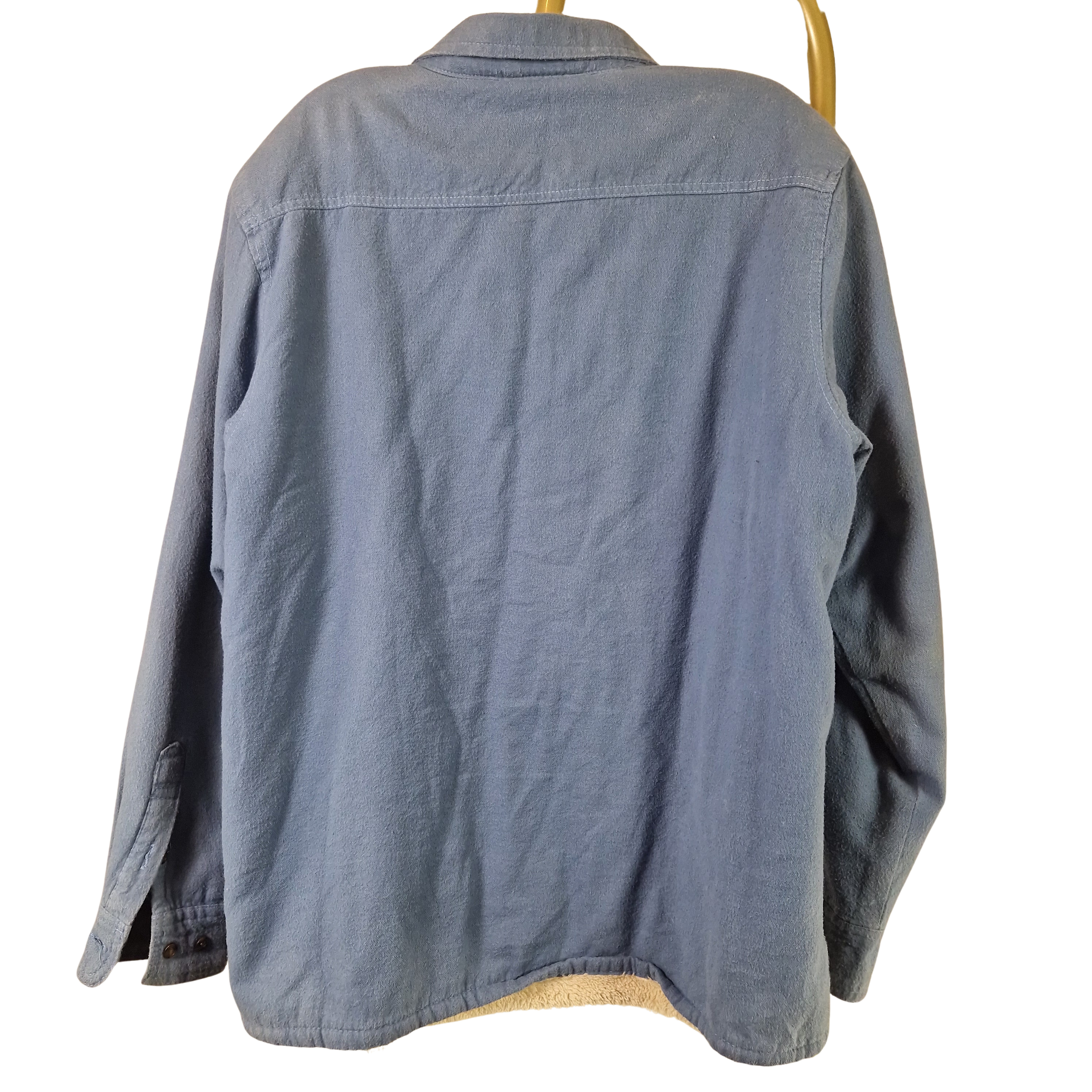 Cotton Traders Blue Shirt Mens Regular Fit Long Sleeve Button Up UK M