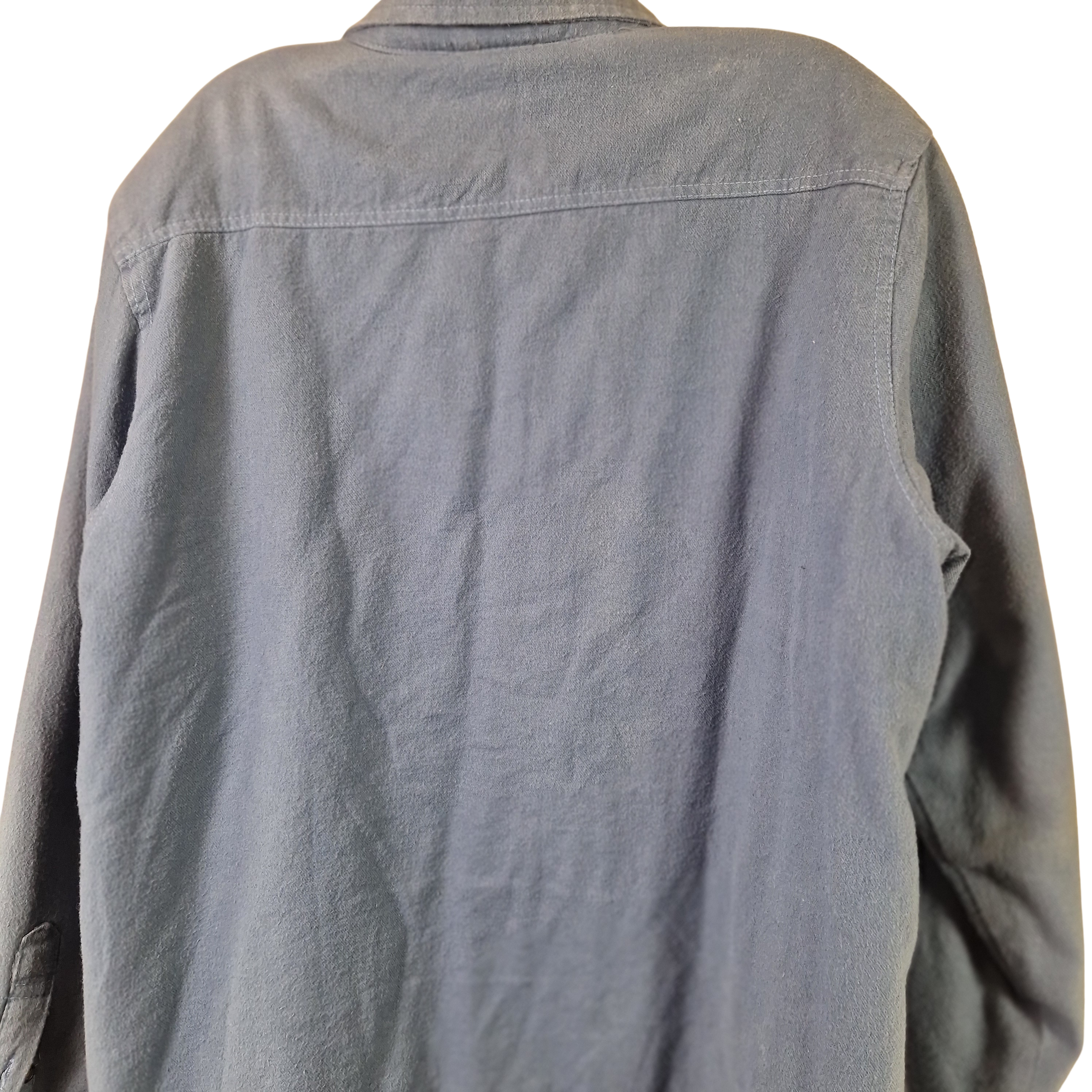 Cotton Traders Blue Shirt Mens Regular Fit Long Sleeve Button Up UK M