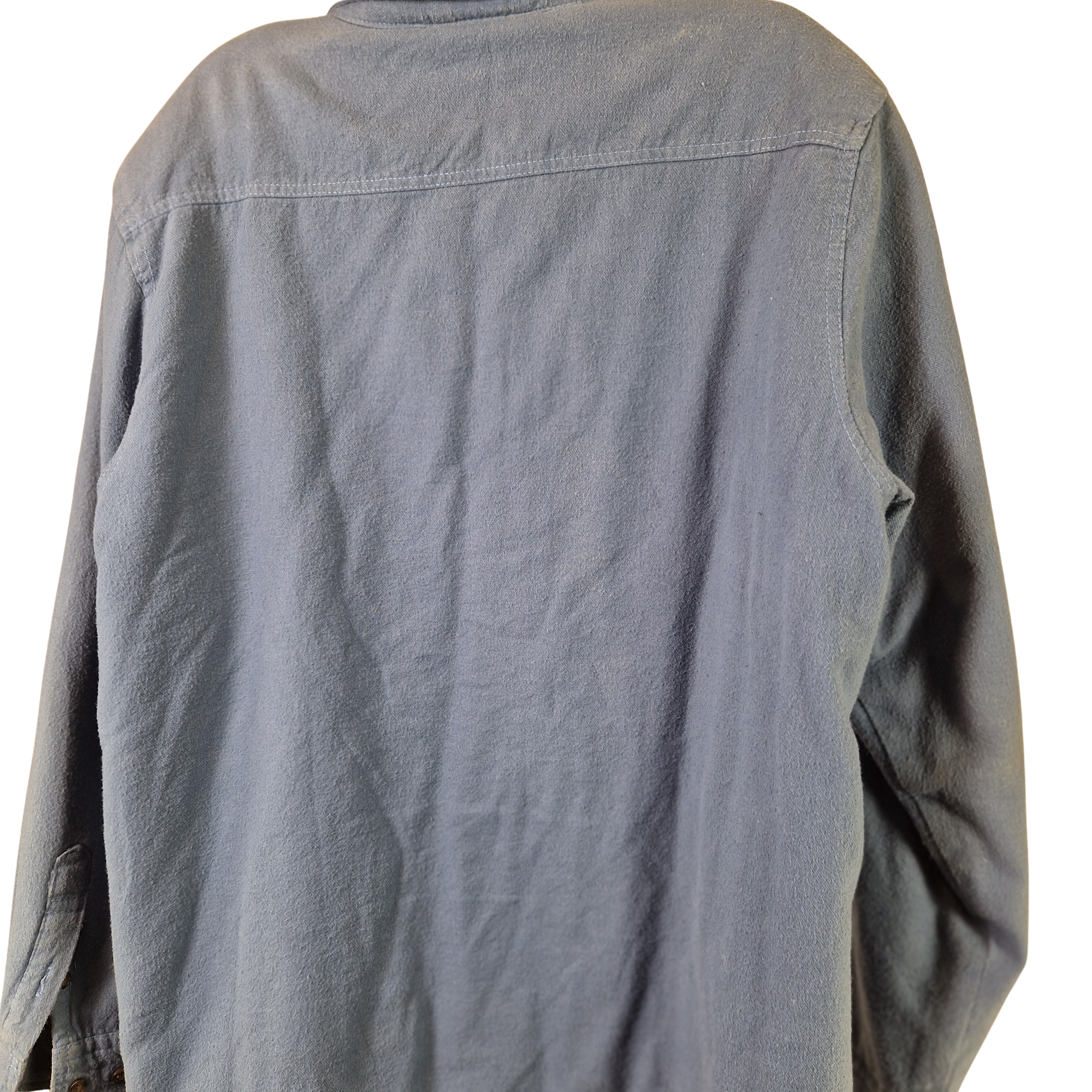 Cotton Traders Blue Shirt Mens Regular Fit Long Sleeve Button Up UK M