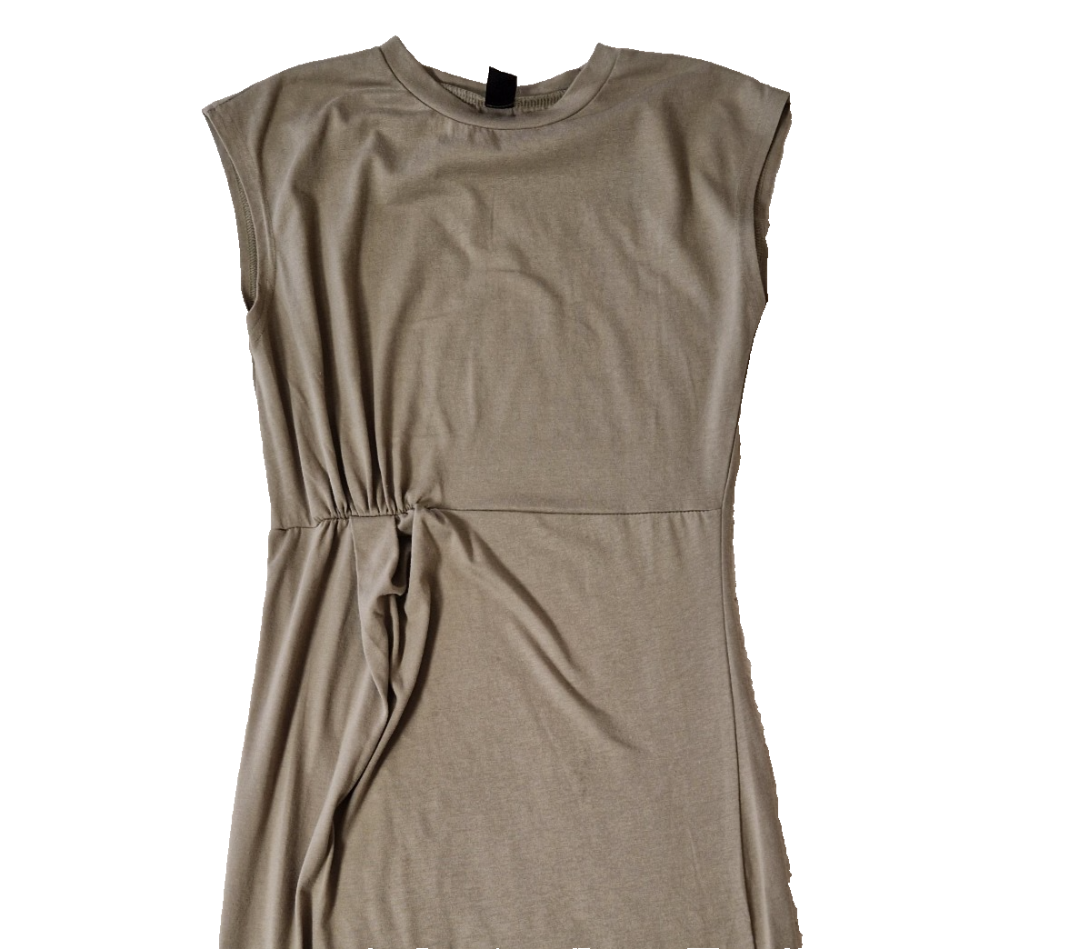 SheIn Green Sleeveless Bodycon Dress Women's UK XS Jersey Preloved