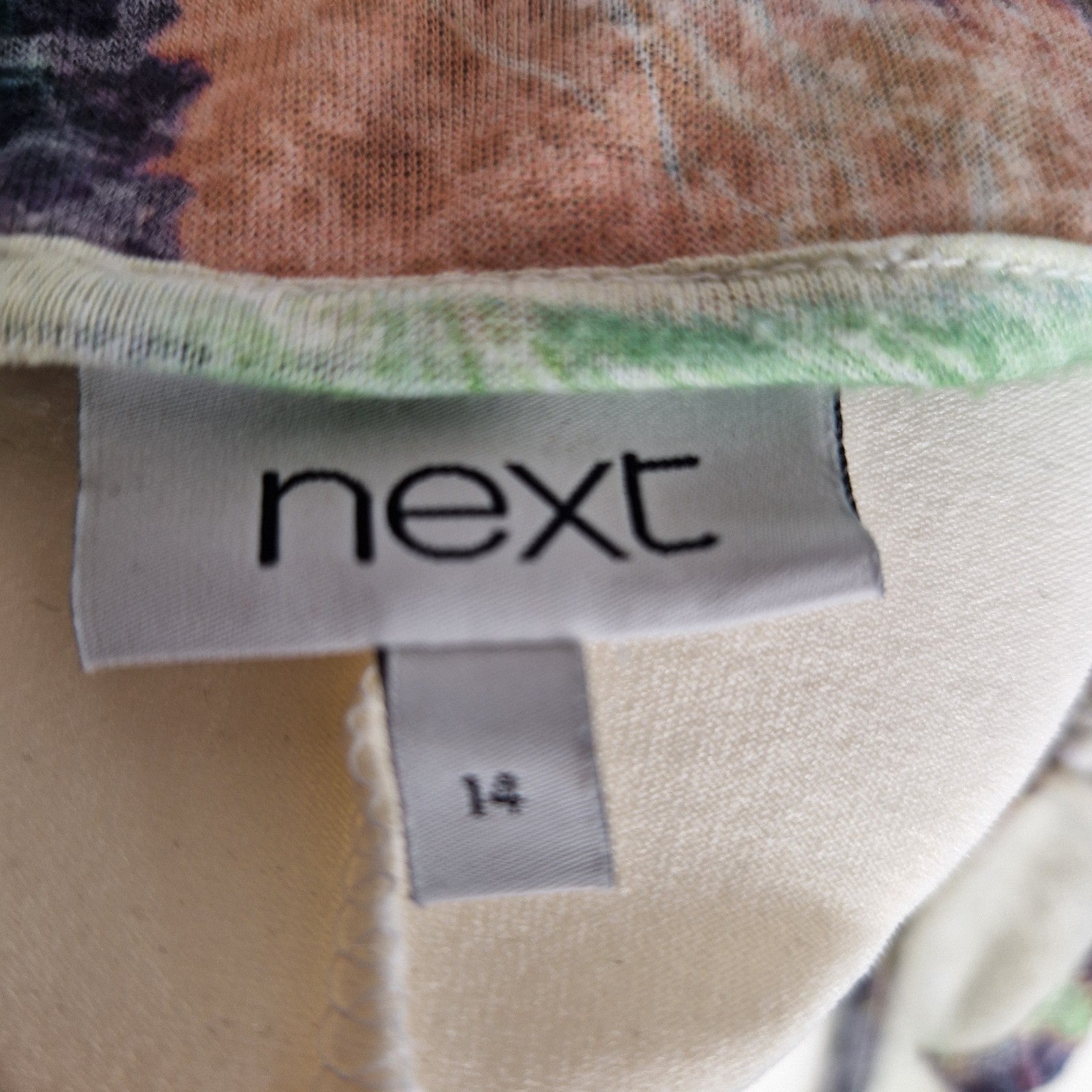 Next Womens Multicoloured Floral Beach Over Size 14 Preloved