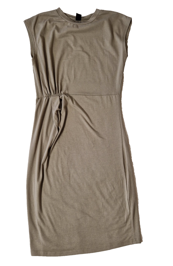 SheIn Green Sleeveless Bodycon Dress Women's UK XS Jersey Preloved