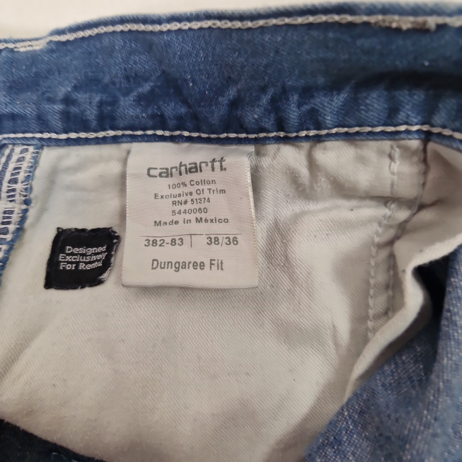 Carhartt Mens Blue Denim Jean Shorts W38 Cotton Preloved