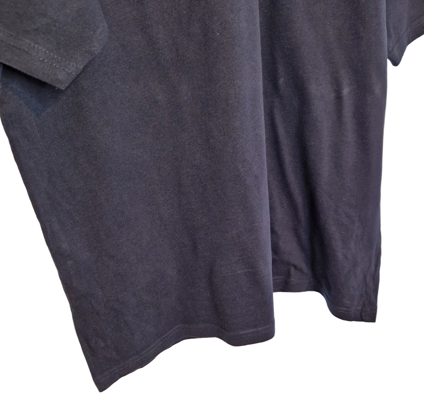 A plain blue Donnay men's V-neck t-shirt made from soft cotton jersey.